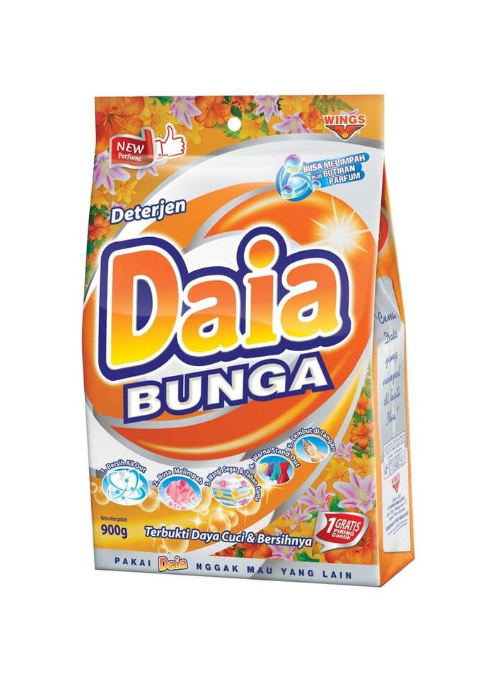 DAIA DETERGENT BUBUK SENSASI EXTRAK BUNGA BAG 850/900g
