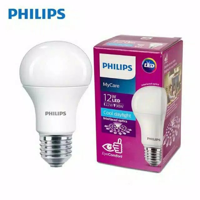 PHILIPS LAMPU LED MYCARE COOL DAYLIGHT PCS 12 WATT