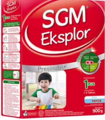 SGM EKSPLOR 1+ SUSU PERTUMBUHAN PRESINUTRI VANILA BOX 900g