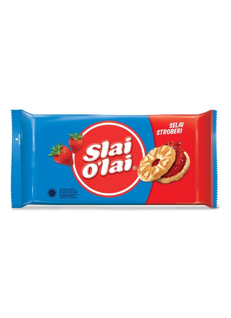 ROMA BISCUIT SUSU+SELAI SLAI OLAI STRAWBERRY PCK 240g