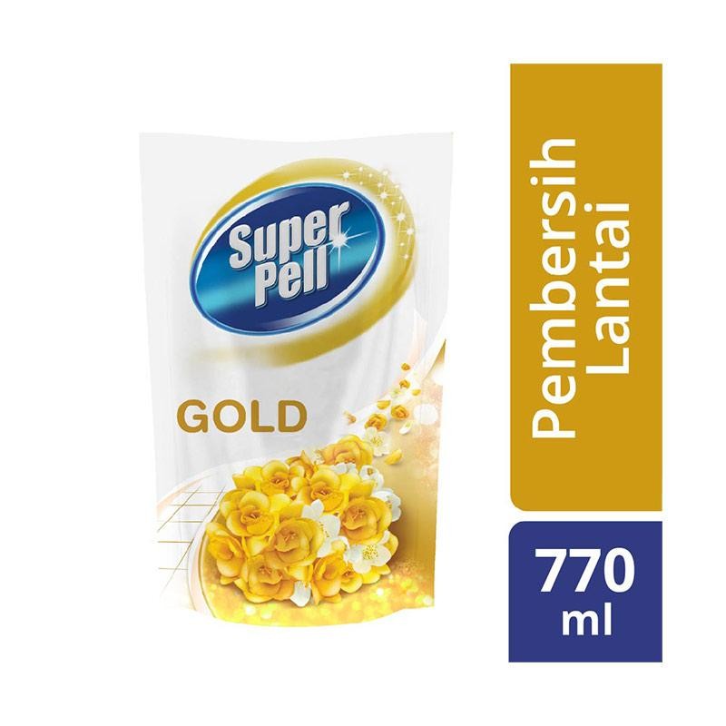 SUPER PELL PEMBERSIH LANTAI REF GOLD PCH 780/770mL