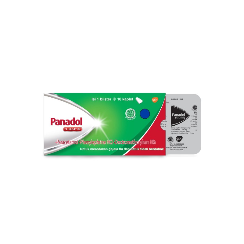 PANADOL OBAT FLU DAN BATUK CAPLET 10S STR