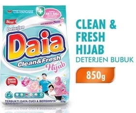 DAIA DETERGENT BUBUK CLEAN & FRESH HIJAB BAG 850/900g