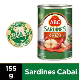 ABC SARDINES CHILI KLG 155g