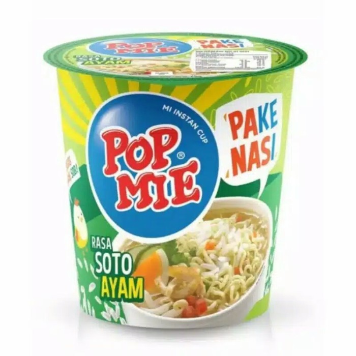 POP MIE MIE INSTAN NASI + SOTO CUP 75g
