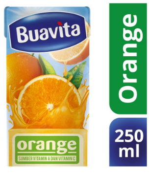 BUAVITA JUICE SLIM (82317) ORANGE TPK 250mL