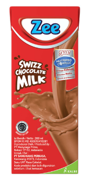 ZEE SUSU CAIR UHT UP & GO SWIZZ CHOCOLATE TPK 200mL