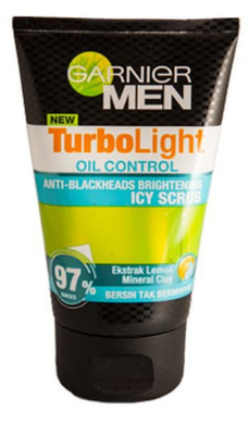 GARNIER MEN TURBO LIGHT OIL CONTROL ICY SCRUB TUB 100mL