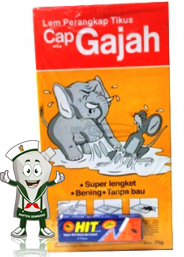 GAJAH LEM TIKUS KOTAK PCK 75/70g