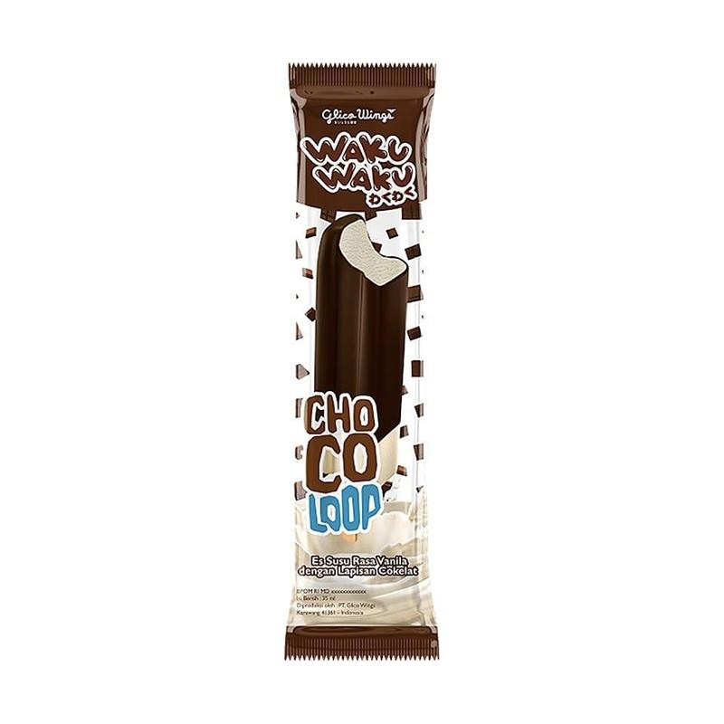 GLICO WINGS ICE CREAM WAKU WAKU CHOCO LOOP PCK 50mL