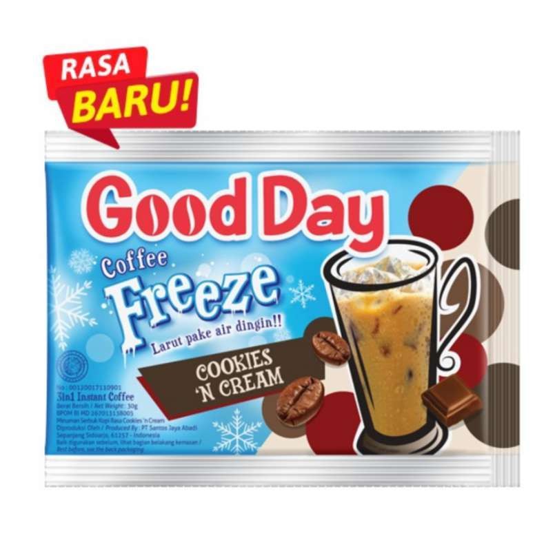 GOOD DAY COFFE FREEZE COOKIES & CREAM 10x30g