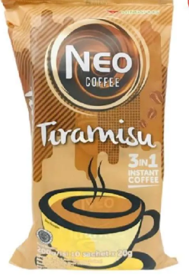 NEO INSTANT COFFE TIRAMISU 3IN1 10X20G PCK