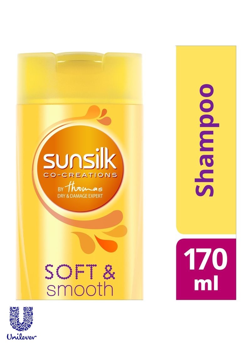 SUNSILK SHAMPOO CO-CREATIONS SOFT & SMOOTH BTL 170mL