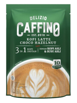 CAFFINO KOPI INSTANT 3 IN 1 CHOCO HAZELNUT RCG 10x20g