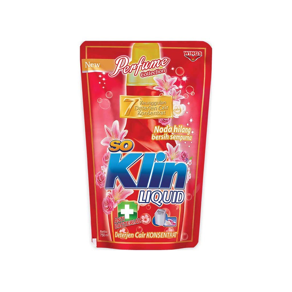 SO KLIN DETERGENT CAIR ANTI BACTERIAL RED PCH 800/750mL
