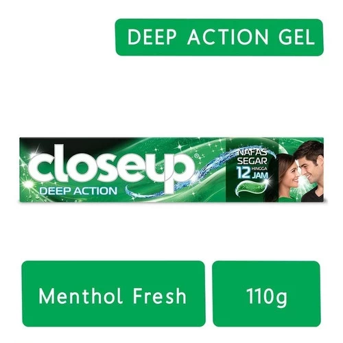CLOSE UP PASTA GIGI GEL GREEN MENTHOL FRESH TUB 110g